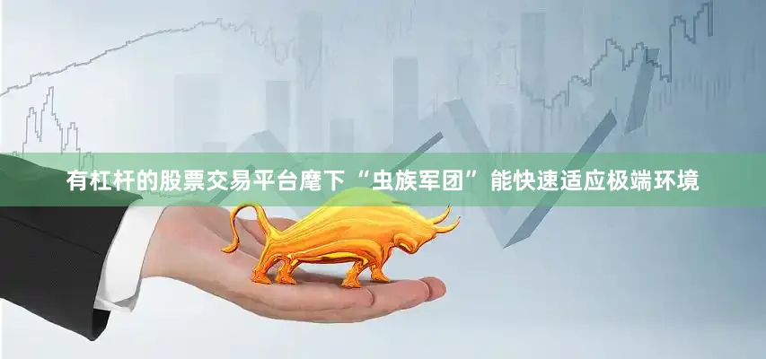 有杠杆的股票交易平台麾下 “虫族军团” 能快速适应极端环境